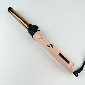 L’ange Le Pirouette 26mm Rotating Curling Iron Pink Digital Heat Curls Waves